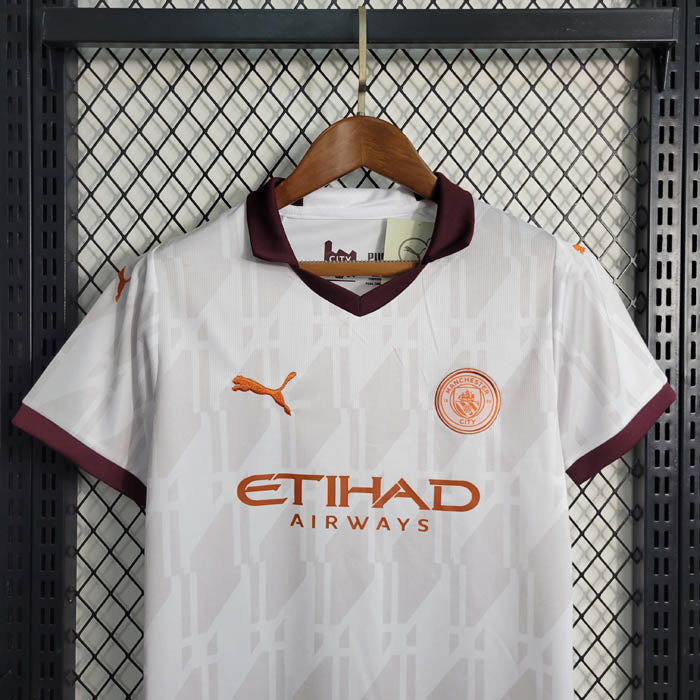 Conjunto Infantil Manchester City II 23/24 Torcedor Unissex