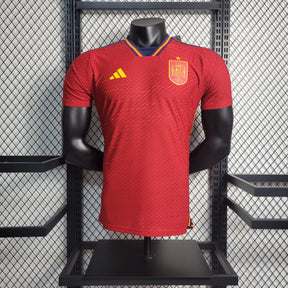 Camisa Seleção Espanha Home 2022/23 - Adidas Jogador Masculina - Vermelha/Laranja